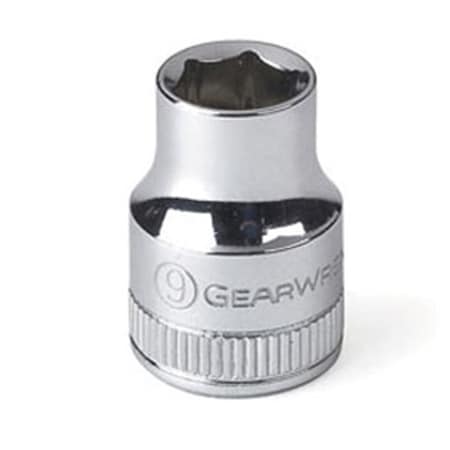 Gearwrench 80131D 0.25 in. Drive 6pt. Standard Metric Socket- 9 mm. KDT-80131D